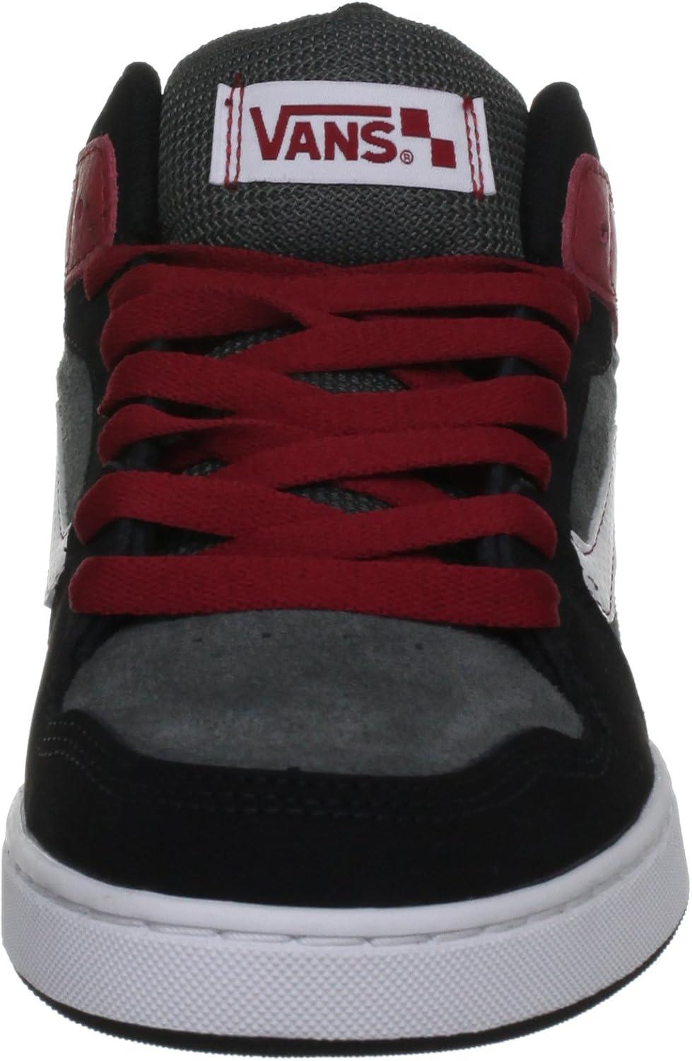 imageVans UnisexChild Hightop TrainersBlack Charcoal White Chili