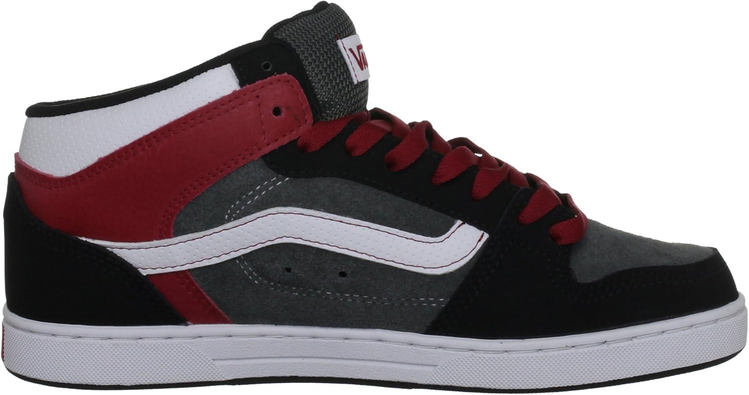 imageVans UnisexChild Hightop TrainersBlack Charcoal White Chili