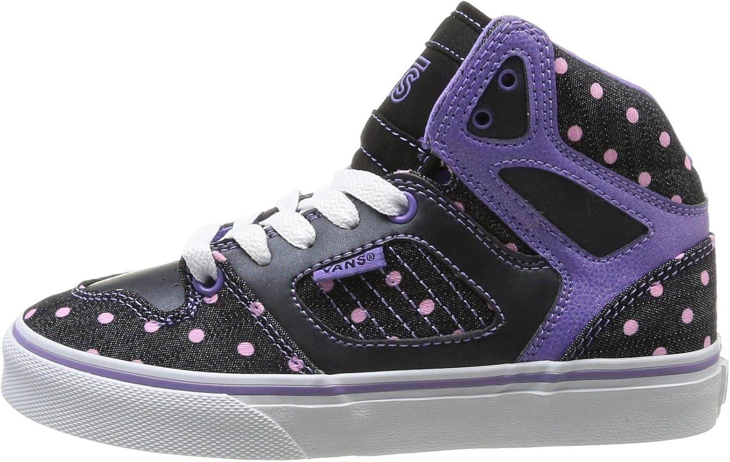 imageVans UnisexChild Hightop TrainersBlack Purple