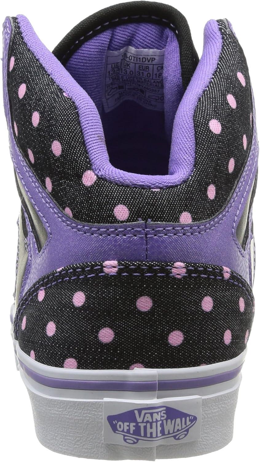 imageVans UnisexChild Hightop TrainersBlack Purple