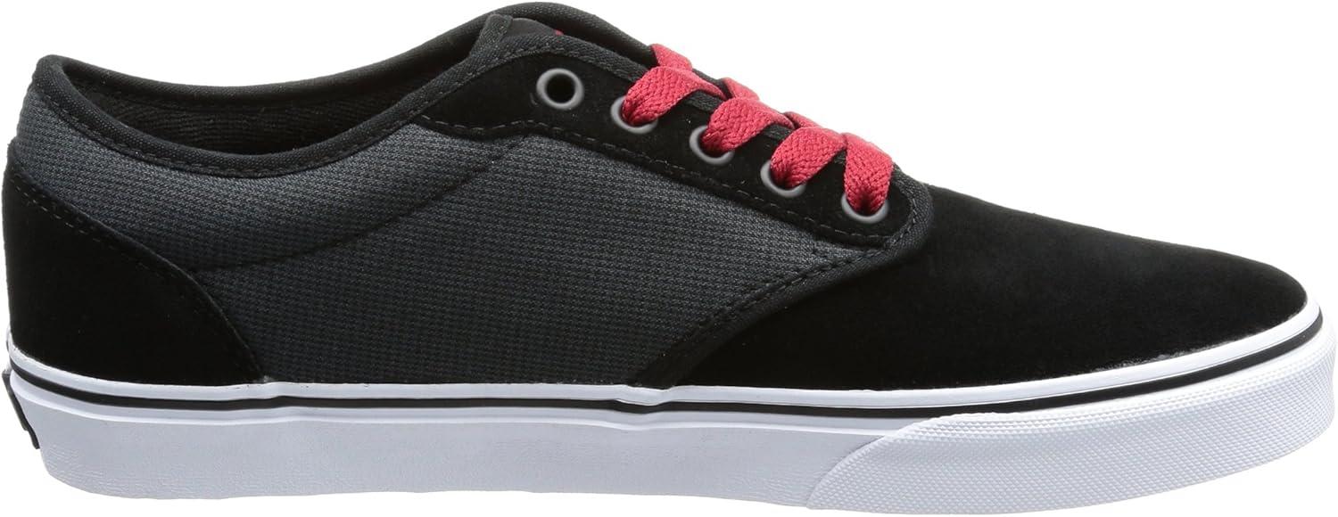 imageVans UnisexChild Hightop TrainersBlack Textile Black Grey Red