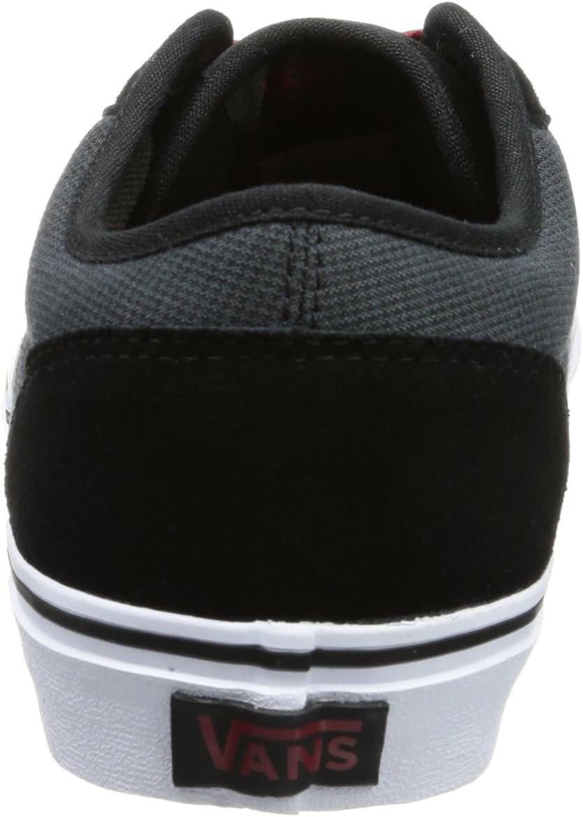 imageVans UnisexChild Hightop TrainersBlack Textile Black Grey Red