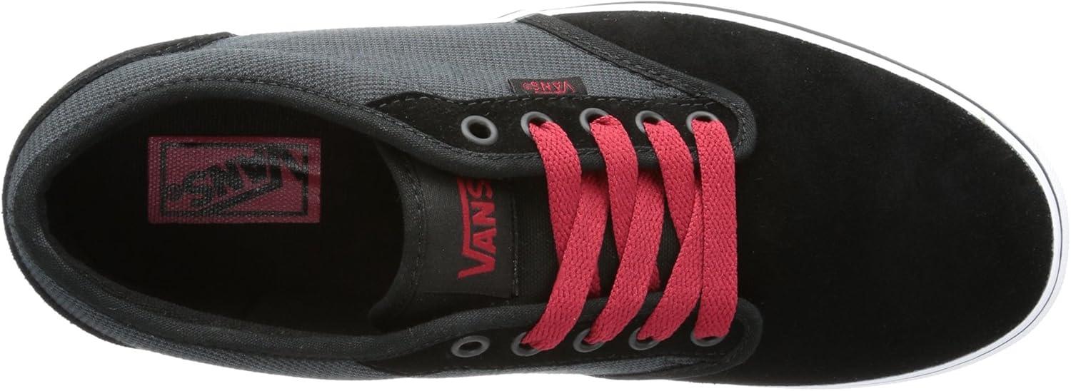 imageVans UnisexChild Hightop TrainersBlack Textile Black Grey Red