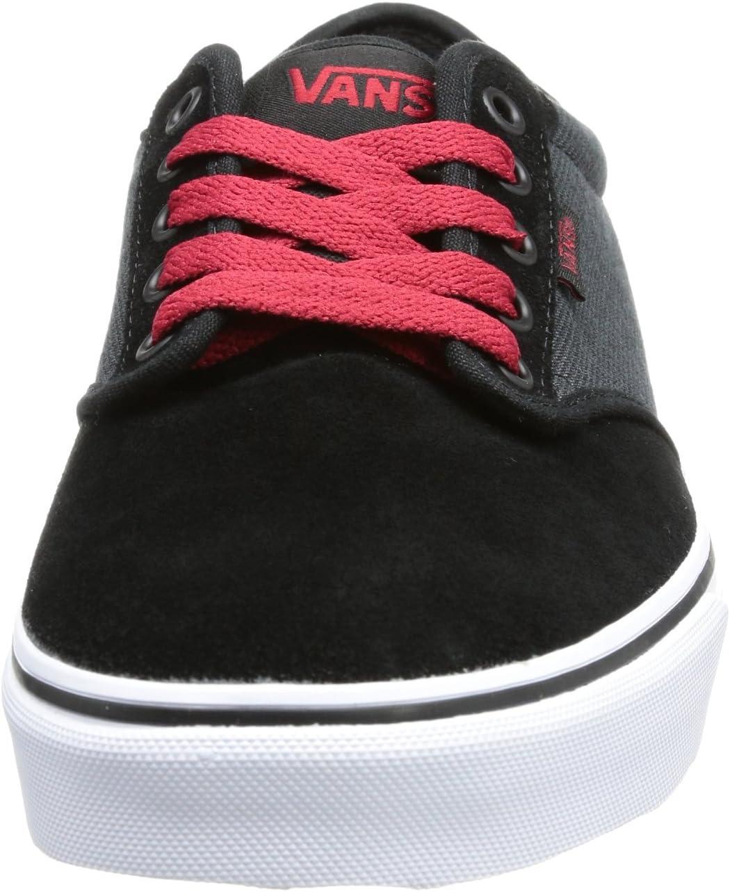 imageVans UnisexChild Hightop TrainersBlack Textile Black Grey Red