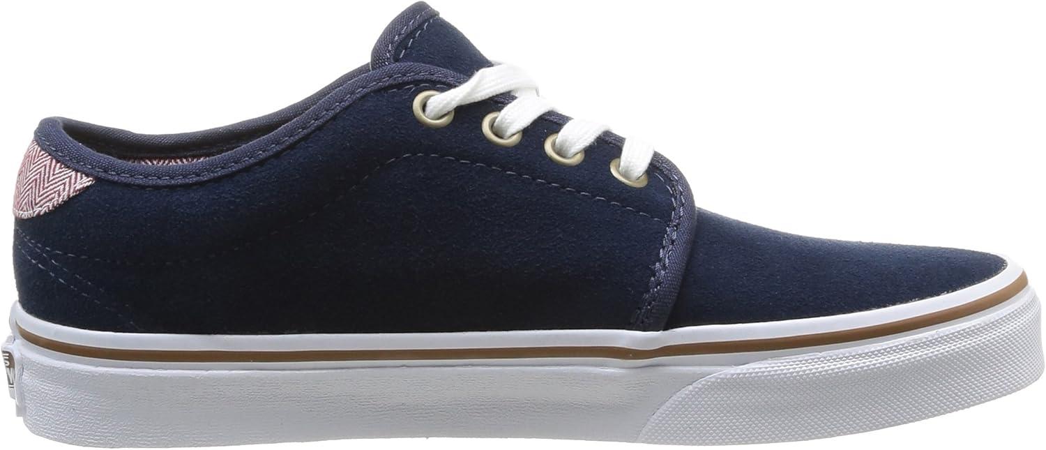 imageVans UnisexChild Hightop TrainersBlue Bleu SuedeHerringb