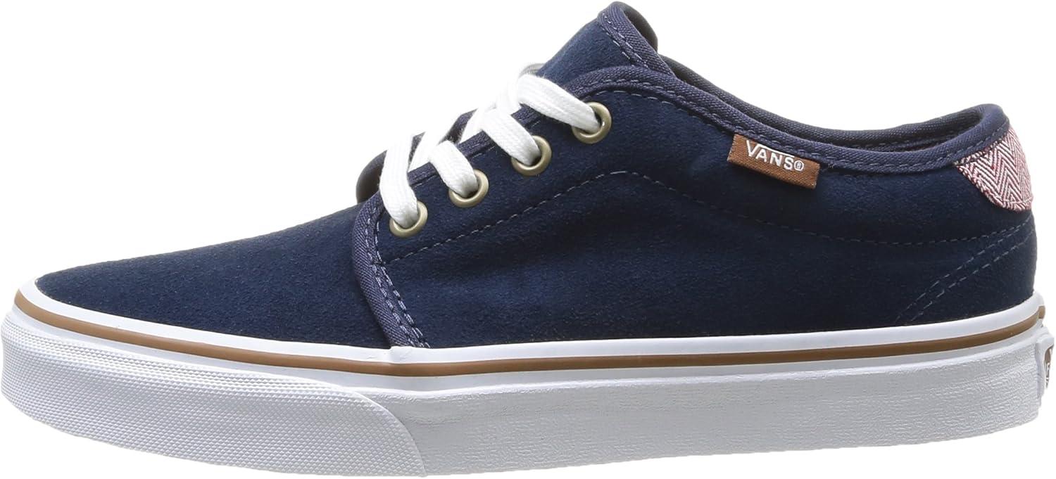 imageVans UnisexChild Hightop TrainersBlue Bleu SuedeHerringb
