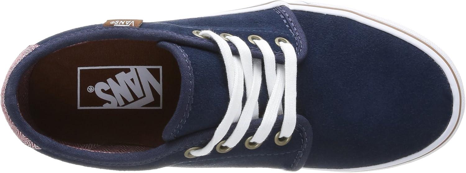 imageVans UnisexChild Hightop TrainersBlue Bleu SuedeHerringb