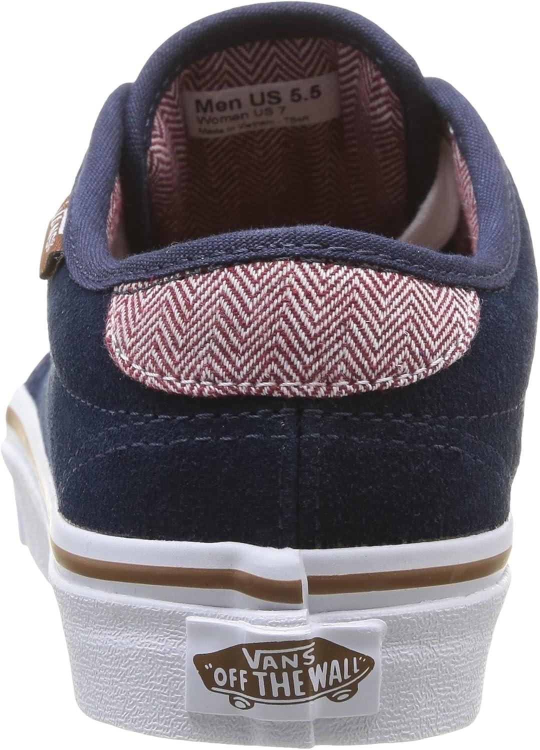 imageVans UnisexChild Hightop TrainersBlue Bleu SuedeHerringb