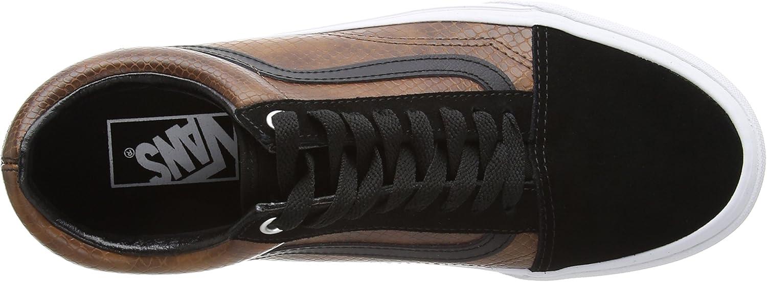 imageVans UnisexChild Hightop TrainersBrown Snake Black Brown