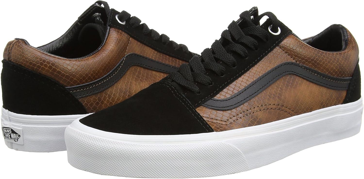 imageVans UnisexChild Hightop TrainersBrown Snake Black Brown