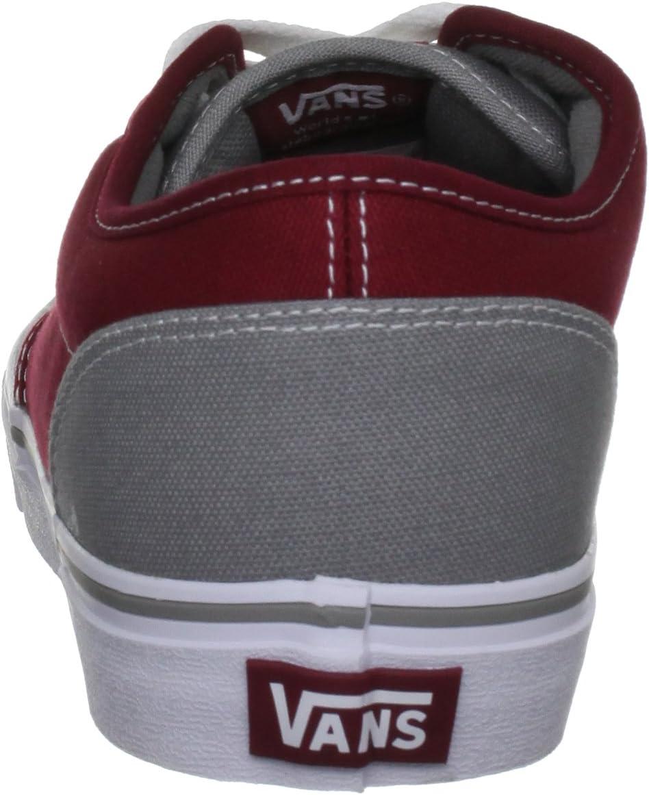 imageVans UnisexChild Hightop TrainersCanvas Mid Grey Rio Red