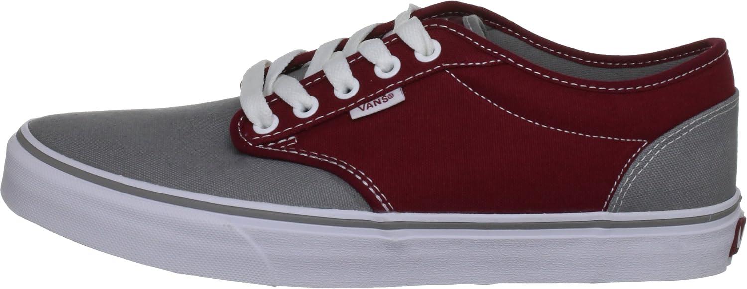 imageVans UnisexChild Hightop TrainersCanvas Mid Grey Rio Red