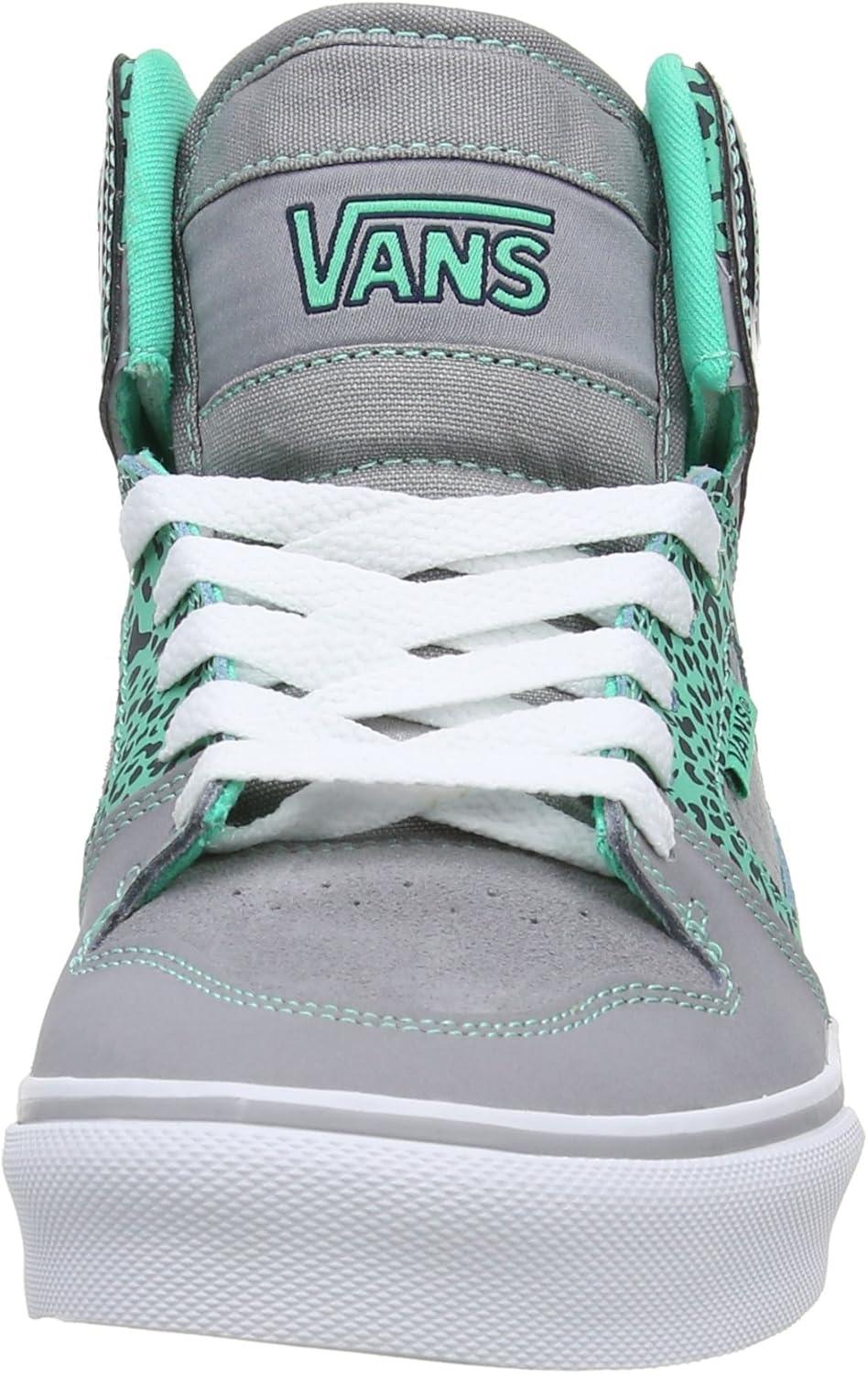 imageVans UnisexChild Hightop TrainersFrost GrayMint Leaf