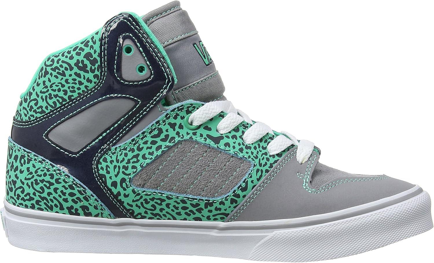 imageVans UnisexChild Hightop TrainersFrost GrayMint Leaf