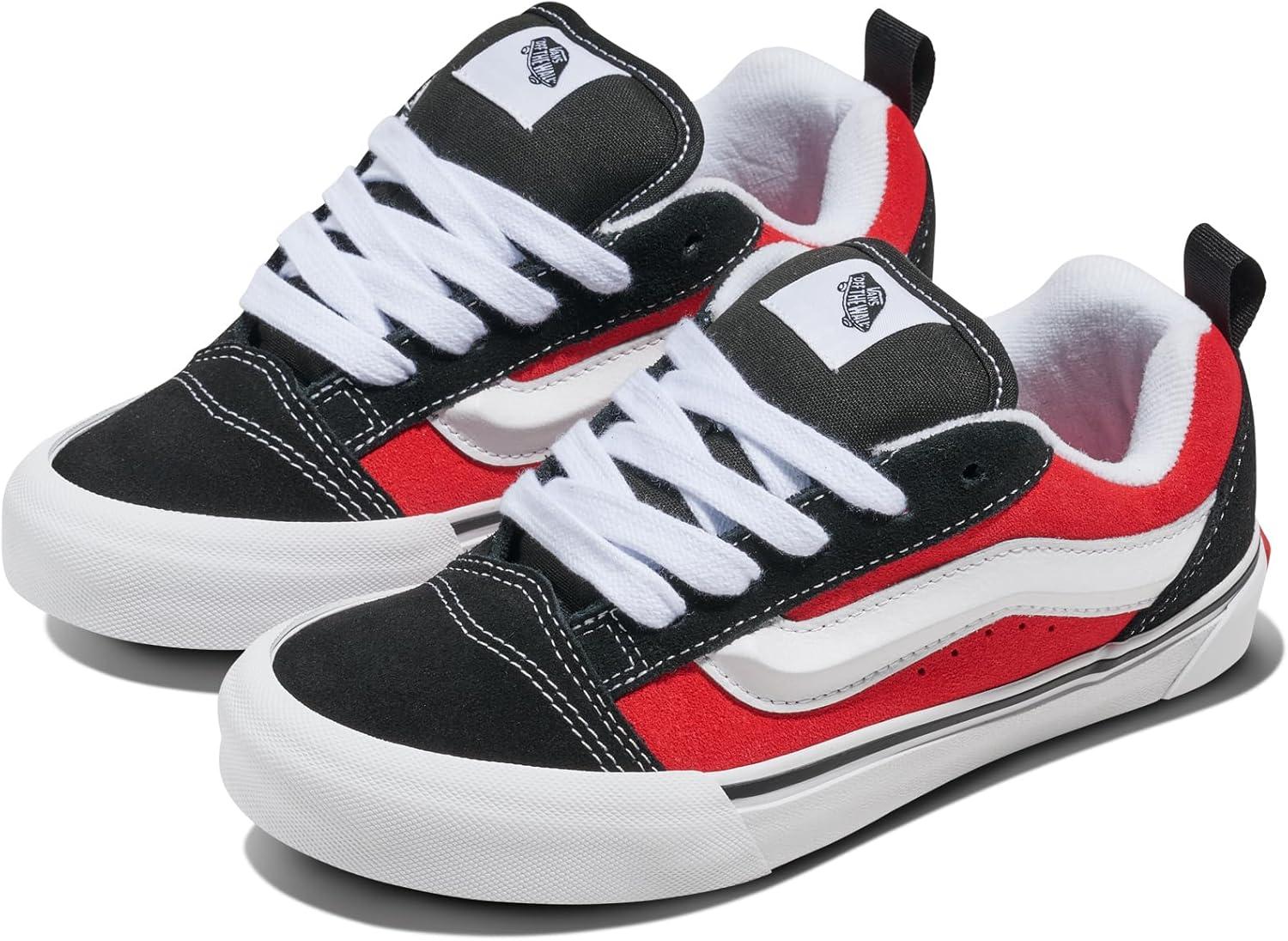 imageVans UnisexChild Knu Skool ShoeBlackRacing Red