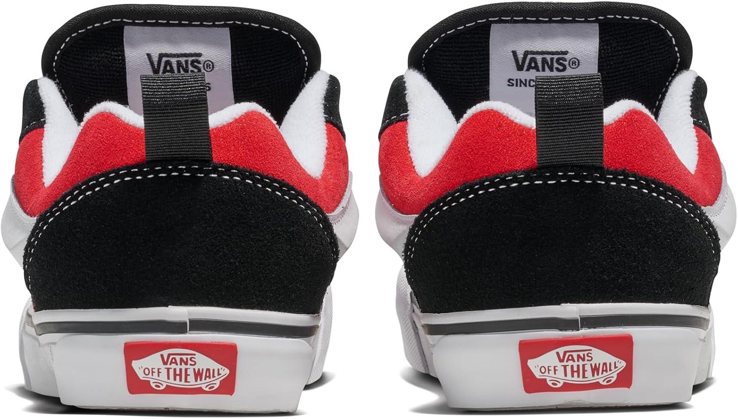 imageVans UnisexChild Knu Skool ShoeBlackRacing Red
