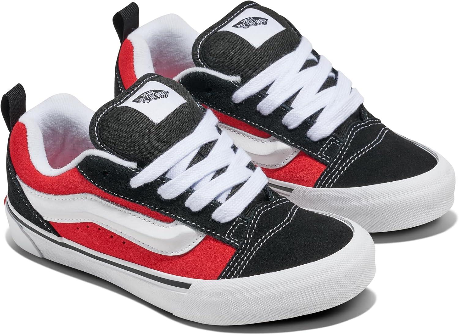 imageVans UnisexChild Knu Skool ShoeBlackRacing Red