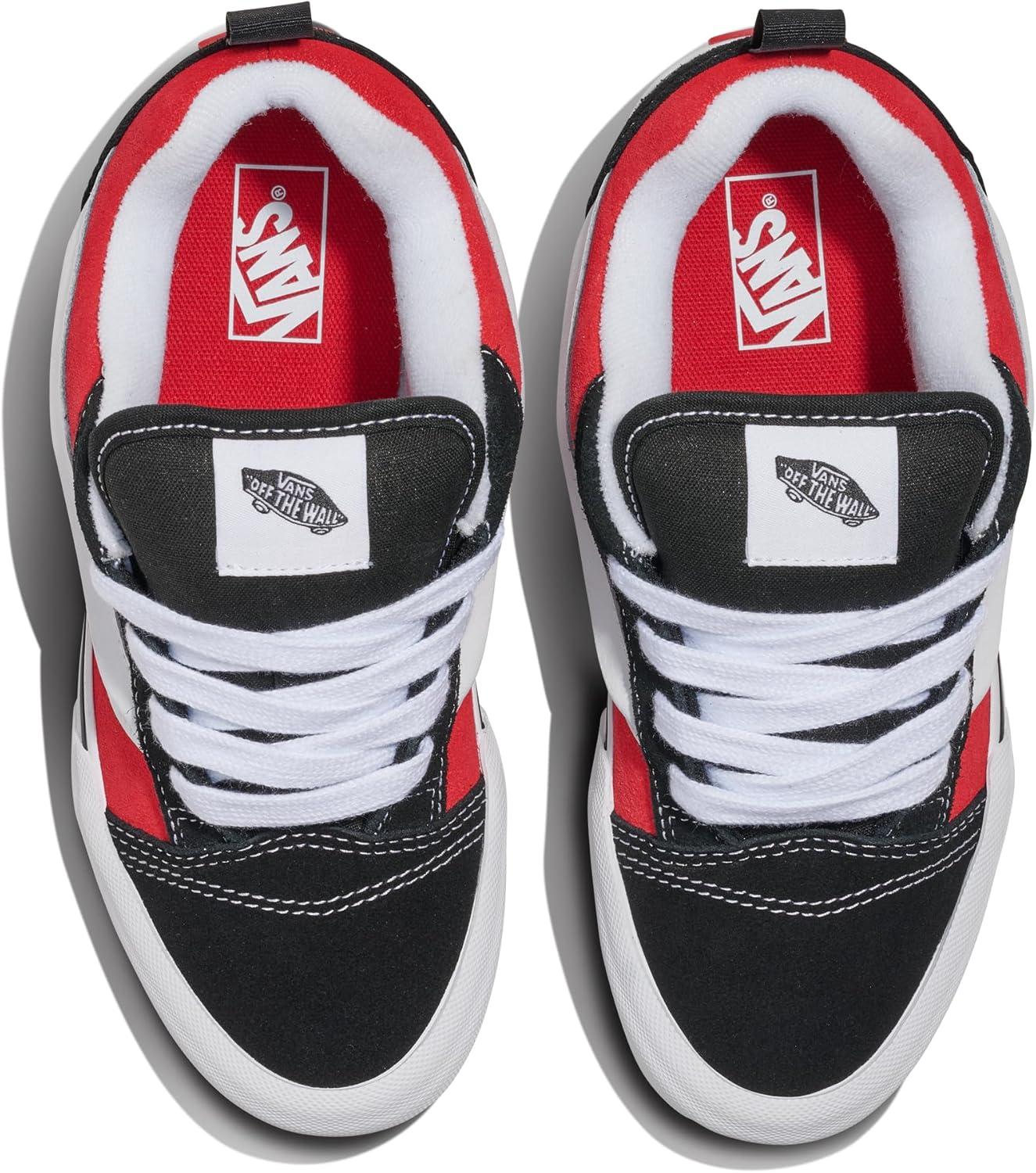 imageVans UnisexChild Knu Skool ShoeBlackRacing Red