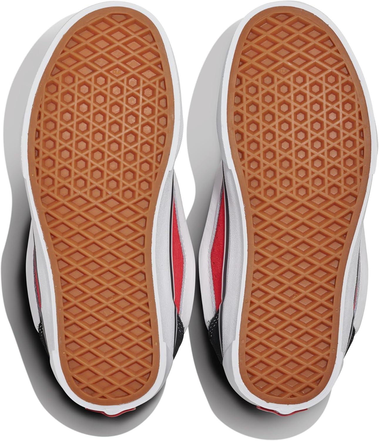 imageVans UnisexChild Knu Skool ShoeBlackRacing Red