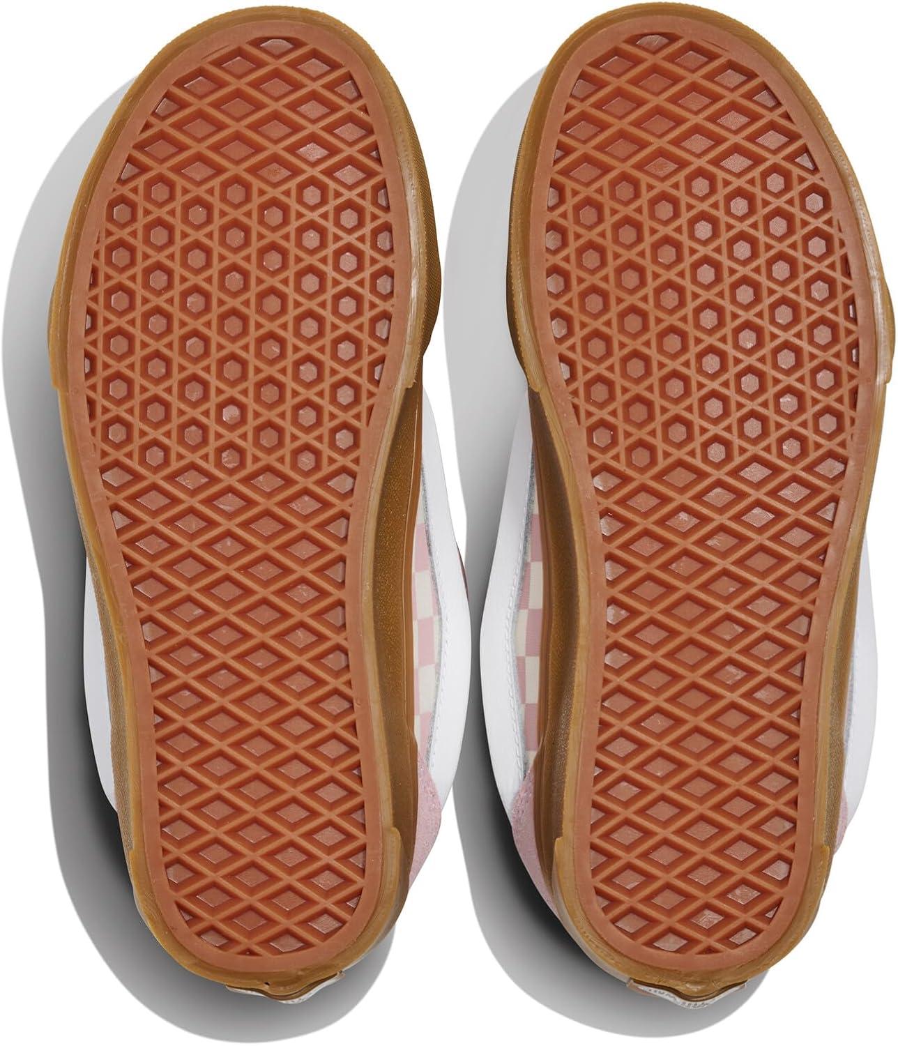 imageVans UnisexChild Knu Skool ShoeGum Check Misty Mauve