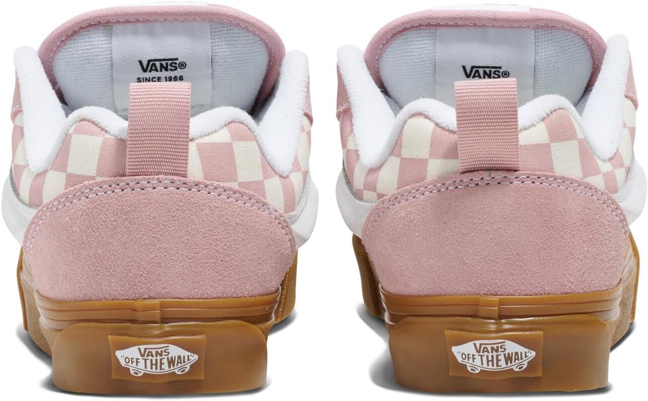 imageVans UnisexChild Knu Skool ShoeGum Check Misty Mauve