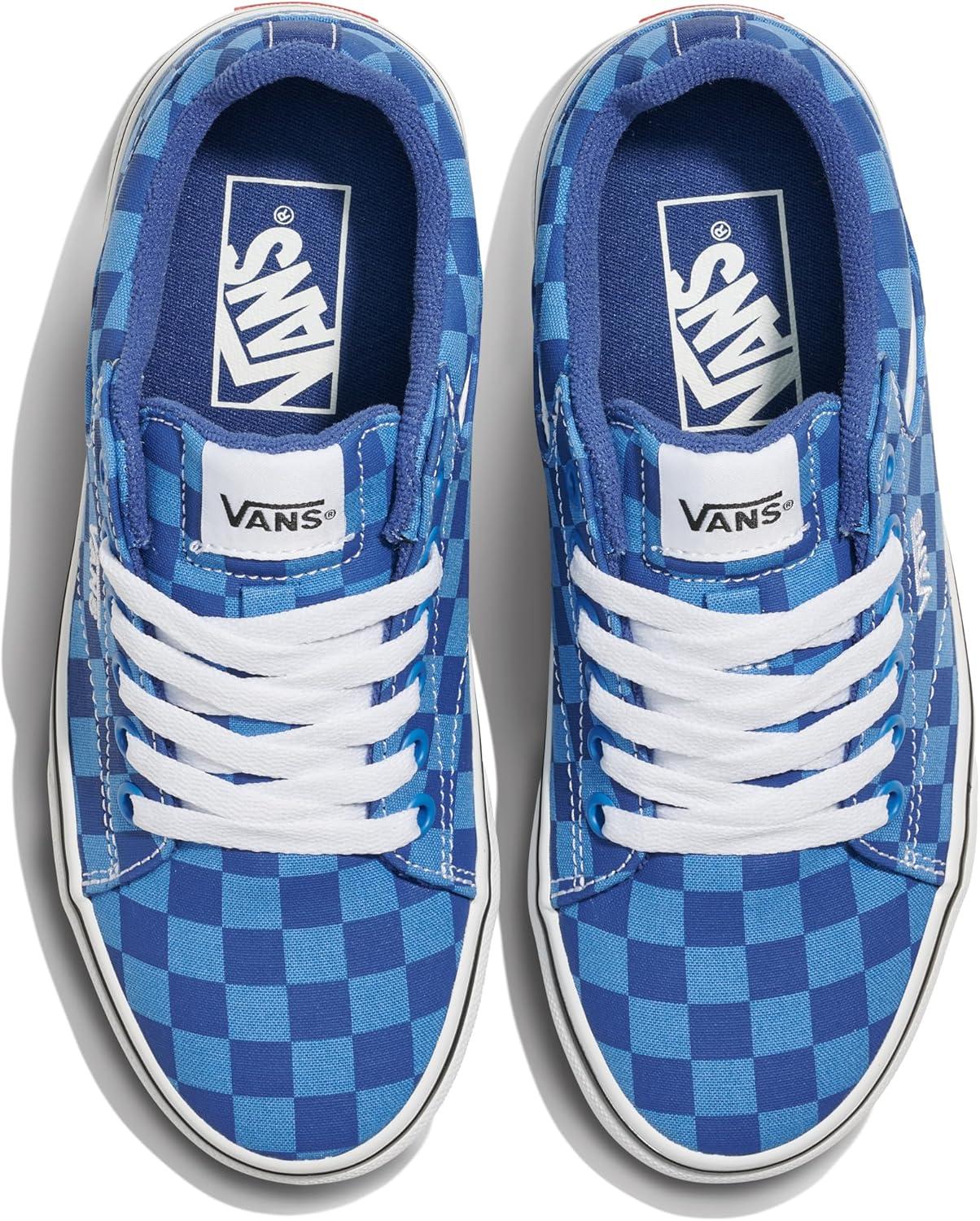 imageVans UnisexChild Seldan ShoeTonal Check True Navy