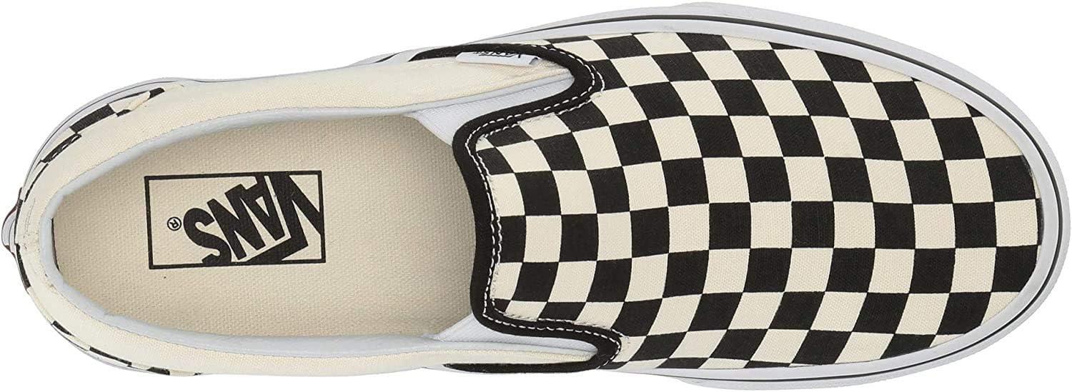 imageVans Womens Asher Adult Low Top SneakersBlack Cream White Chess Board