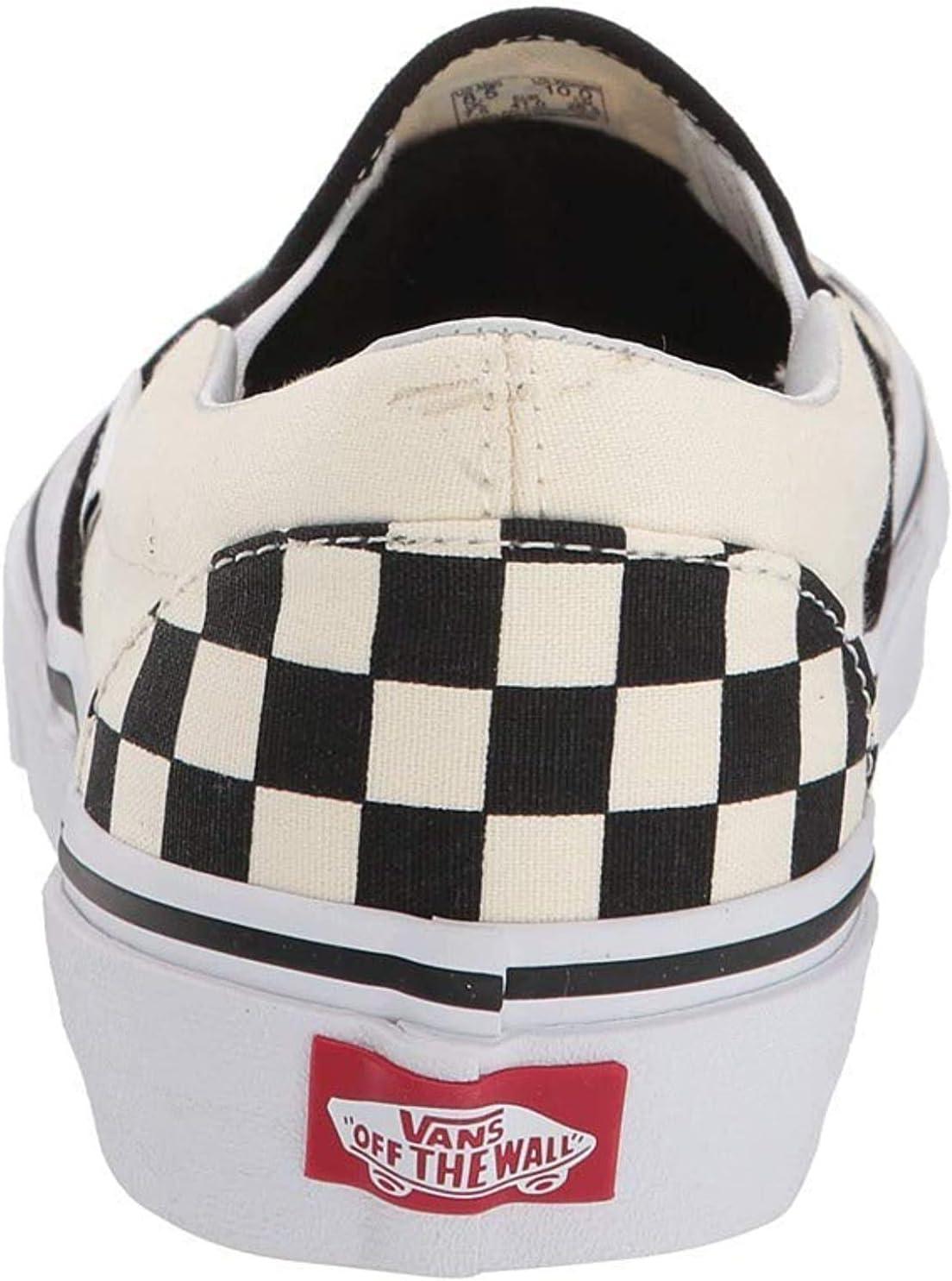 imageVans Womens Asher Adult Low Top SneakersBlack Off White Checkboard