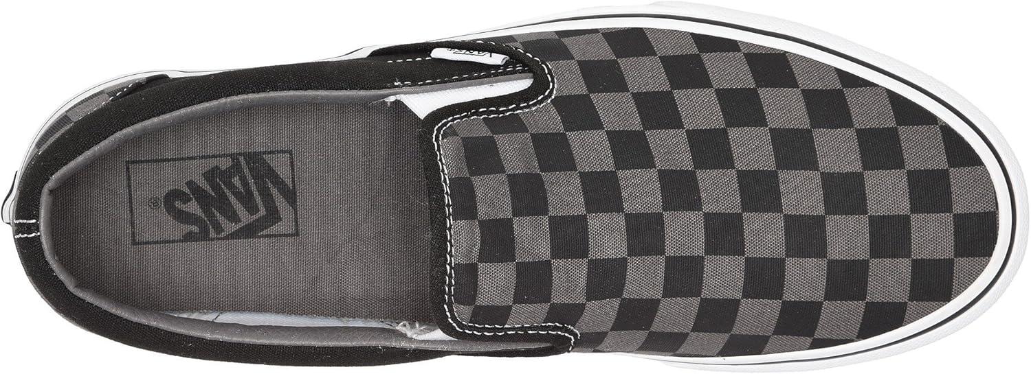 imageVans Womens Asher Adult Low Top SneakersBlack Pewter Checkerboard