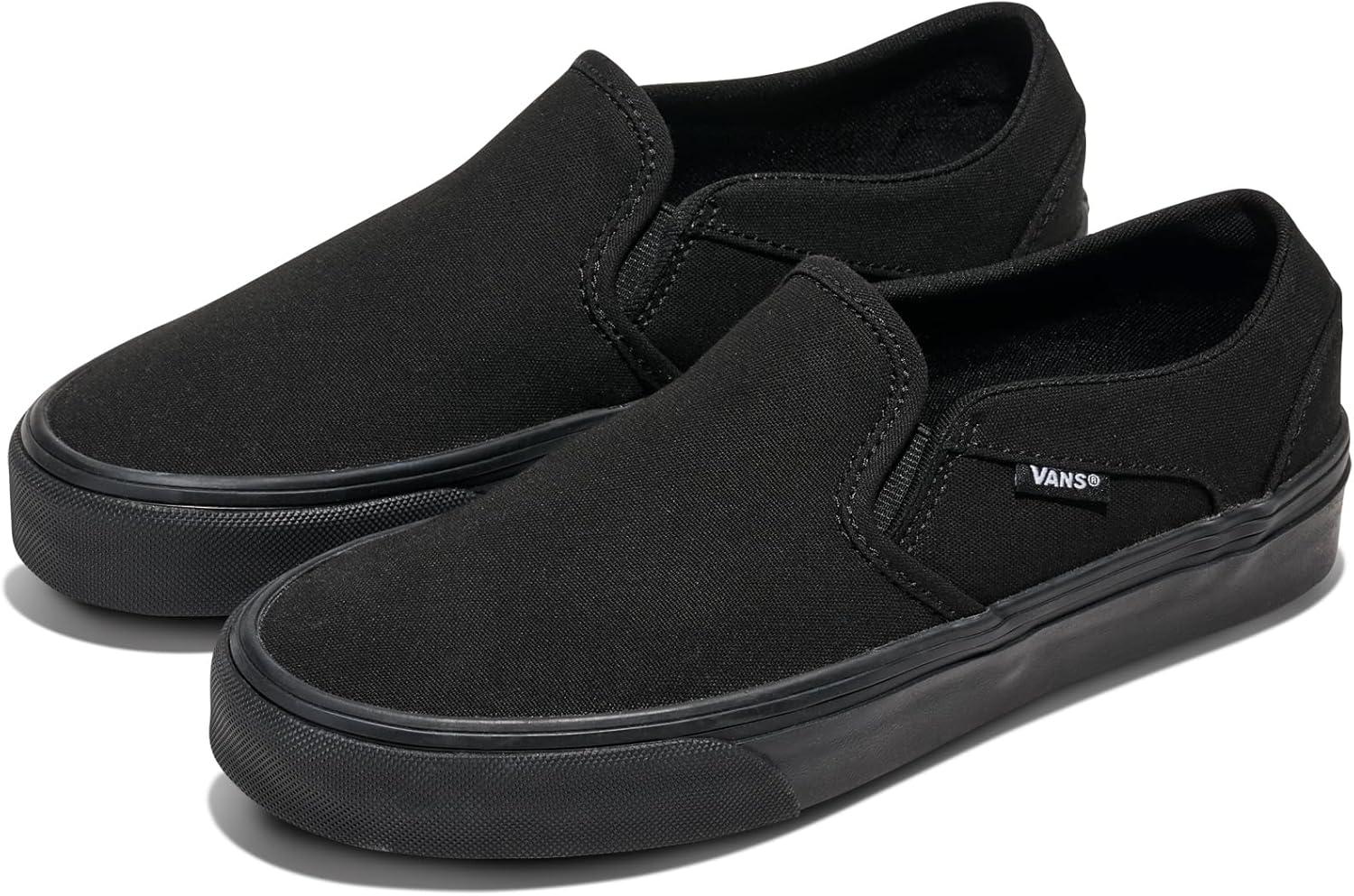 imageVans Womens Asher Adult Low Top SneakersBlackBlack