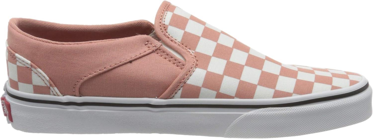 imageVans Womens Asher Adult Low Top SneakersCheckerboard Rose Dawn White