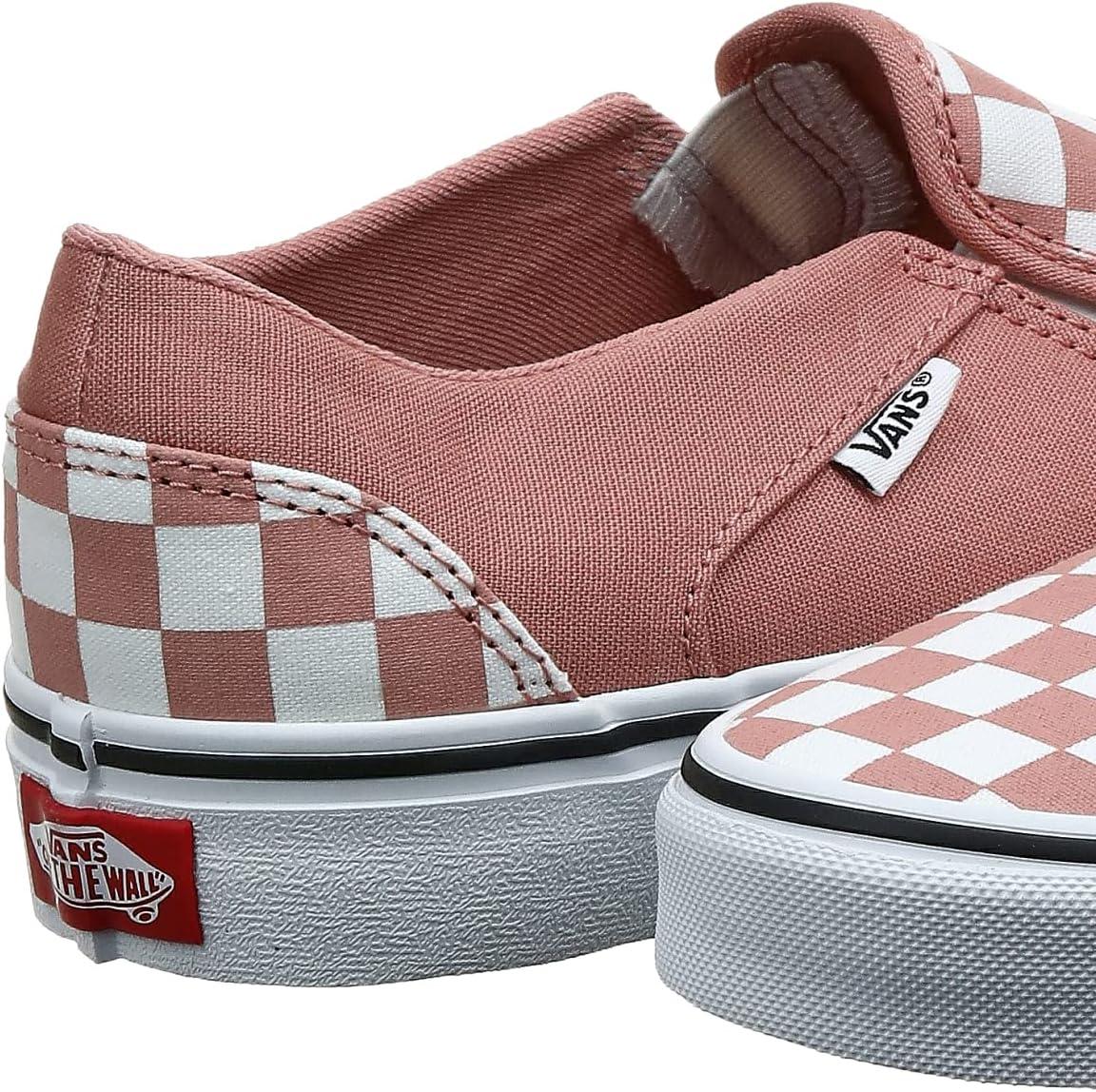 imageVans Womens Asher Adult Low Top SneakersCheckerboard Rose Dawn White