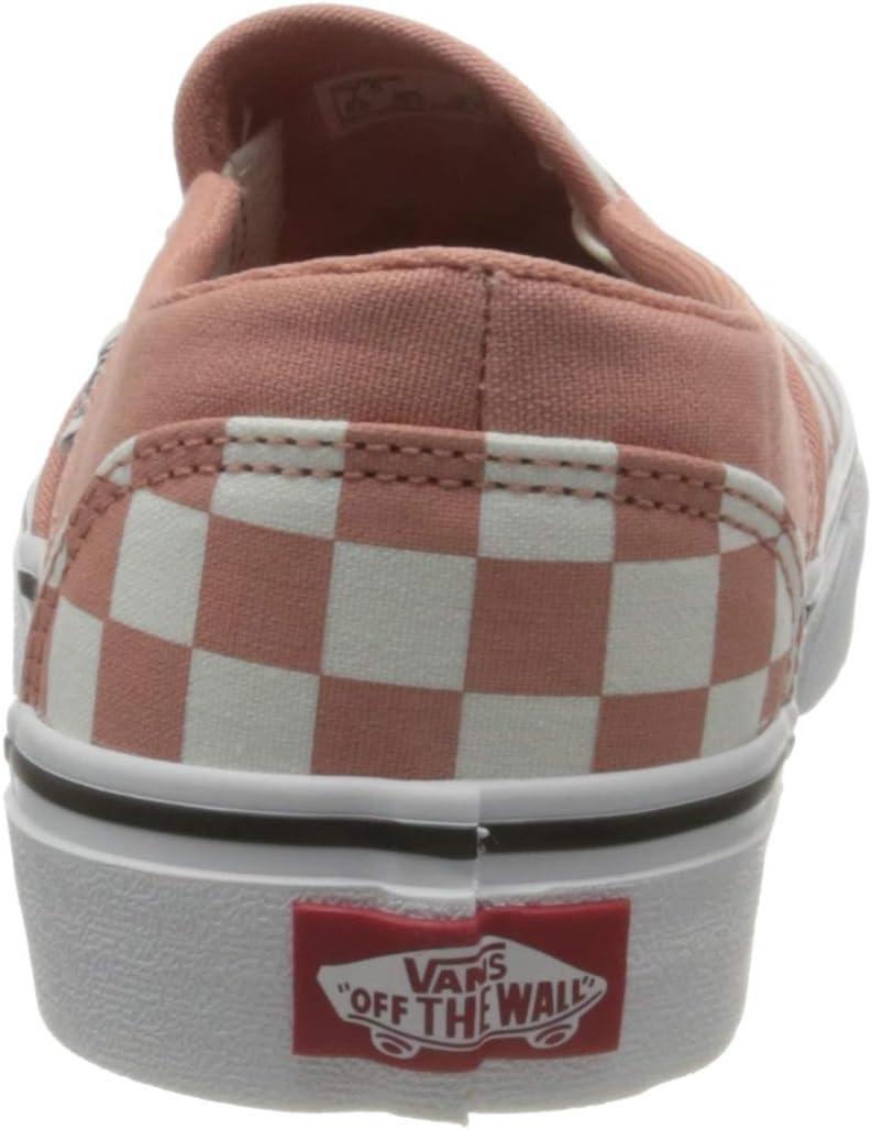 imageVans Womens Asher Adult Low Top SneakersCheckerboard Rose Dawn White