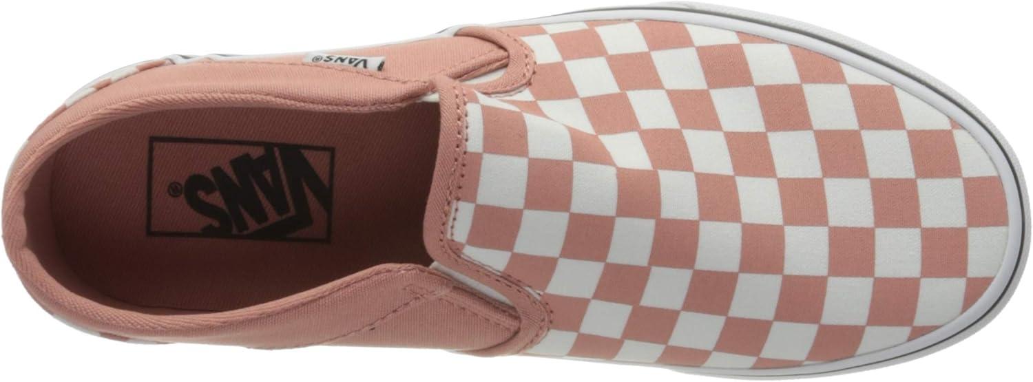 imageVans Womens Asher Adult Low Top SneakersCheckerboard Rose Dawn White
