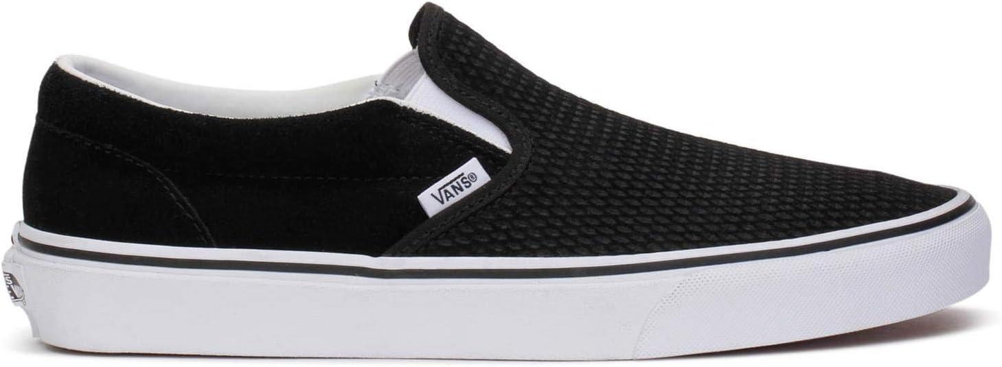 imageVans Womens Asher Adult Low Top SneakersEmbossed Suede Black True White