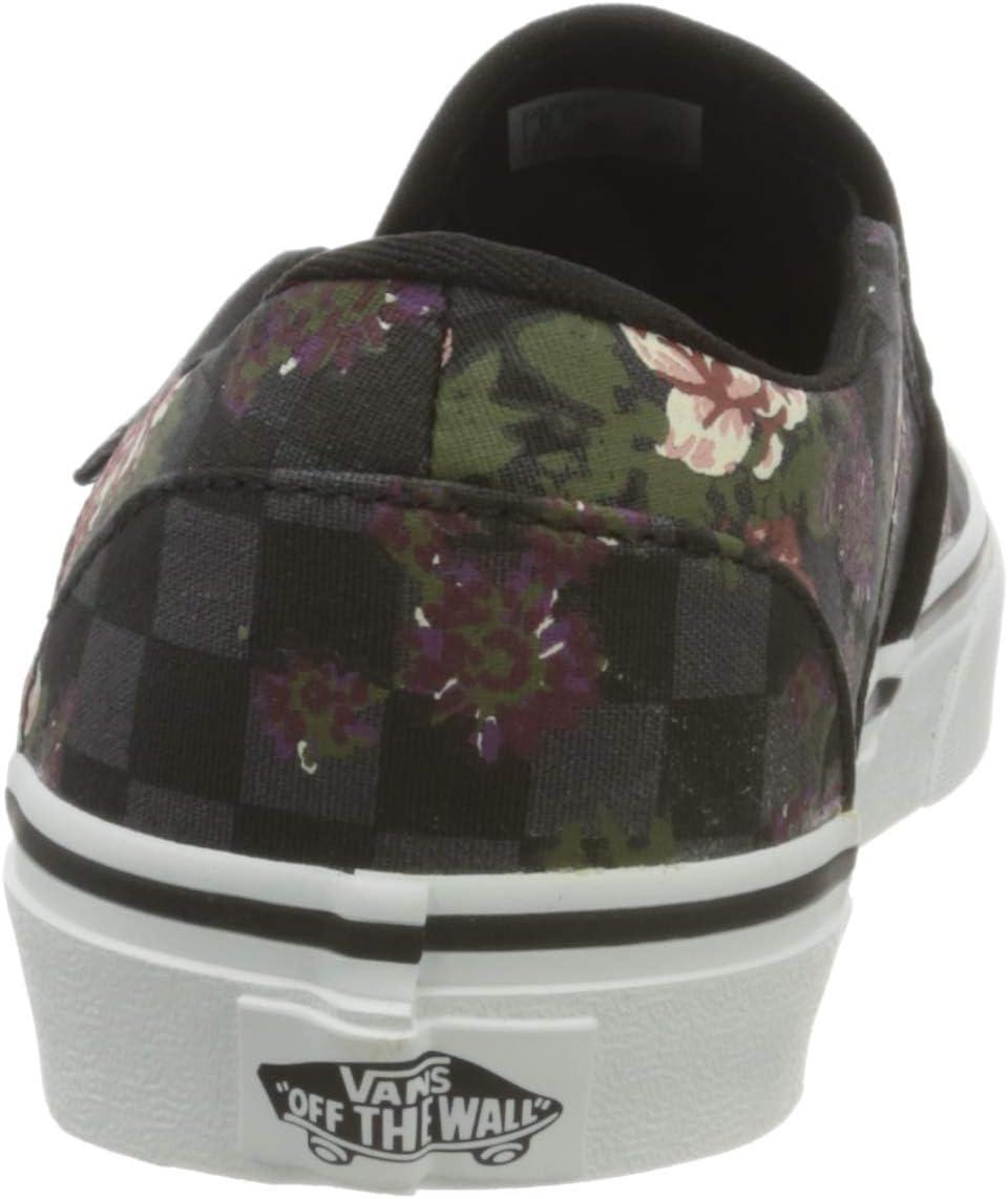 imageVans Womens Asher Adult Low Top SneakersFlowers Checks Black