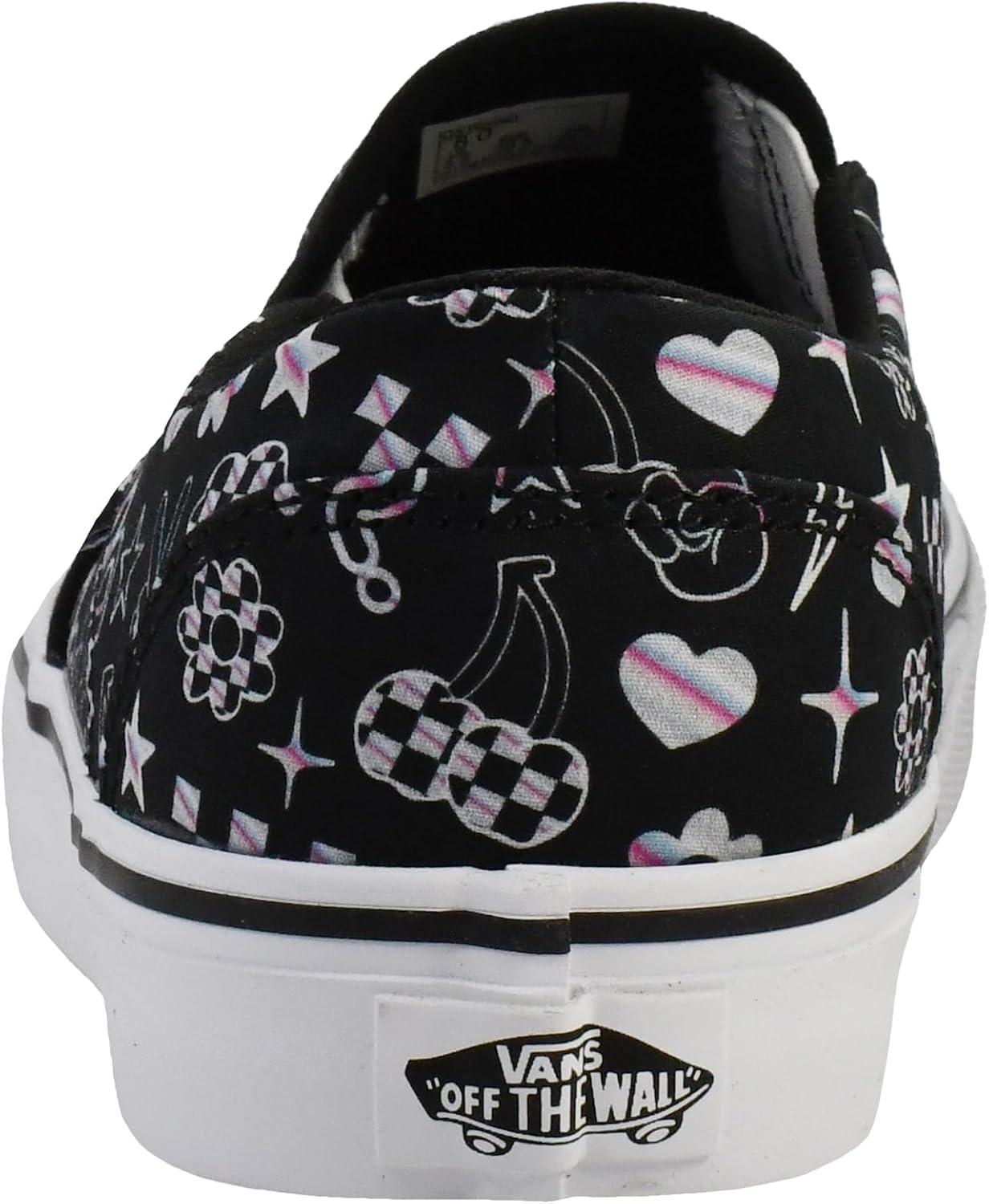 imageVans Womens Asher Adult Low Top SneakersIridescent Doodle Black