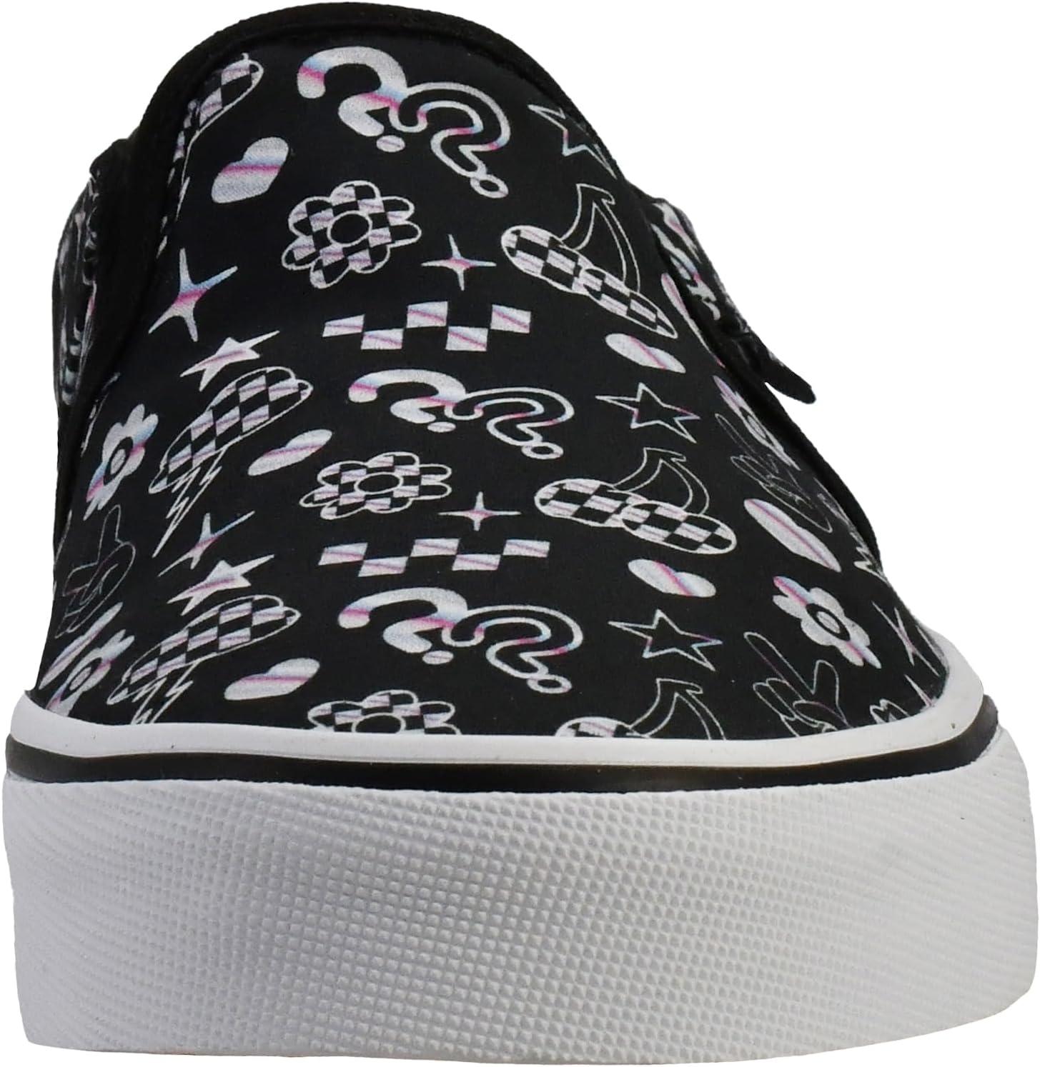 imageVans Womens Asher Adult Low Top SneakersIridescent Doodle Black