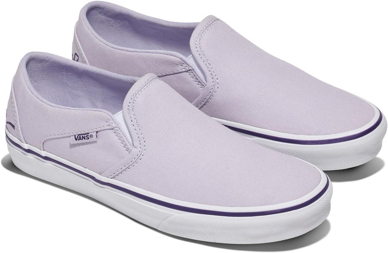 imageVans Womens Asher Adult Low Top SneakersMono Embroidery Lilac Mist
