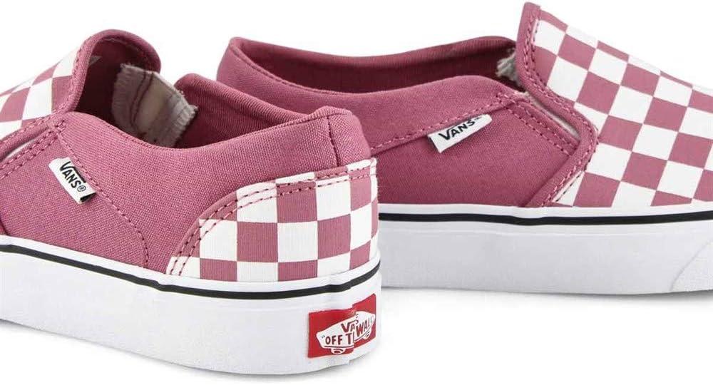 imageVans Womens Asher Adult Low Top SneakersMulticolour Checkerboard Heather Rose White Xwm