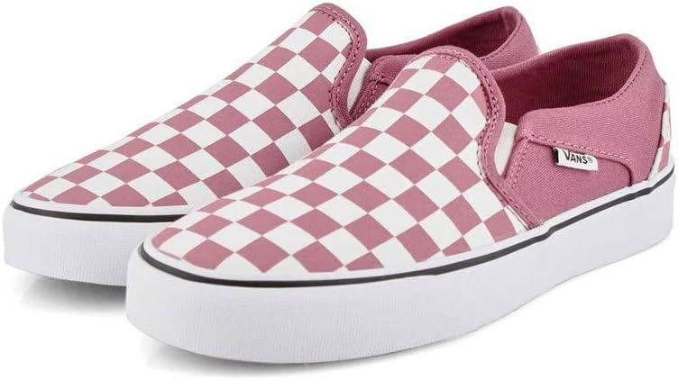 imageVans Womens Asher Adult Low Top SneakersMulticolour Checkerboard Heather Rose White Xwm