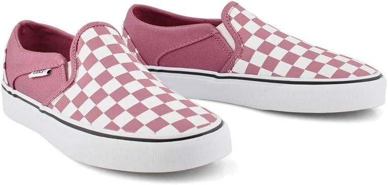 imageVans Womens Asher Adult Low Top SneakersMulticolour Checkerboard Heather Rose White Xwm
