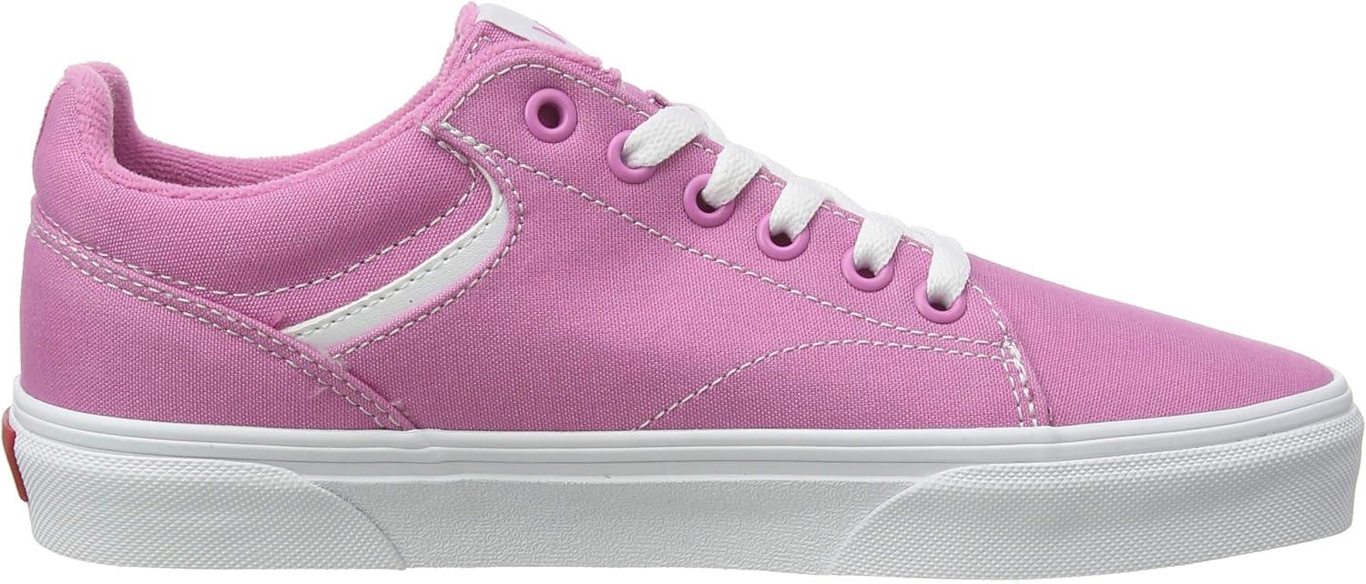 imageVans Womens Asher Adult Low Top SneakersPink Canvas Fuchsia Pink White Xxu