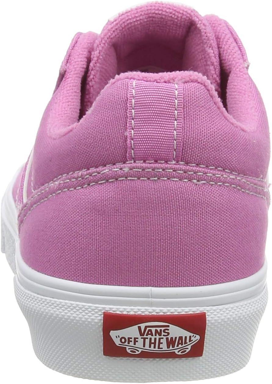imageVans Womens Asher Adult Low Top SneakersPink Canvas Fuchsia Pink White Xxu