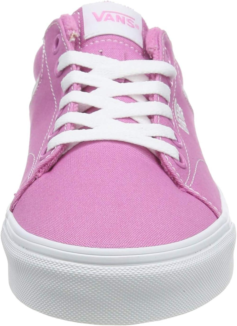 imageVans Womens Asher Adult Low Top SneakersPink Canvas Fuchsia Pink White Xxu