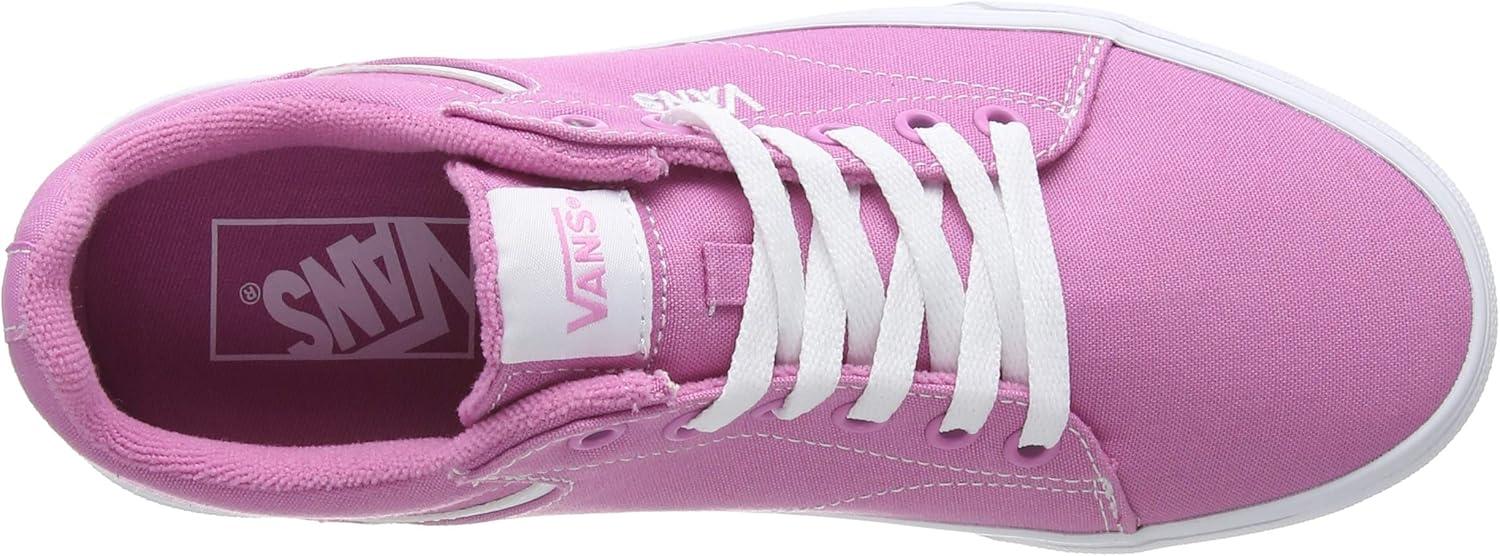 imageVans Womens Asher Adult Low Top SneakersPink Canvas Fuchsia Pink White Xxu