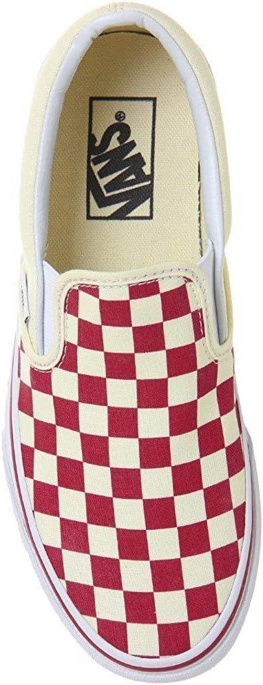 imageVans Womens Asher Adult Low Top SneakersRacing Red Classic White Checkerboard