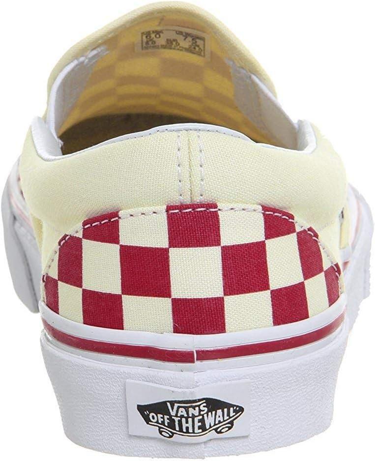 imageVans Womens Asher Adult Low Top SneakersRacing Red Classic White Checkerboard