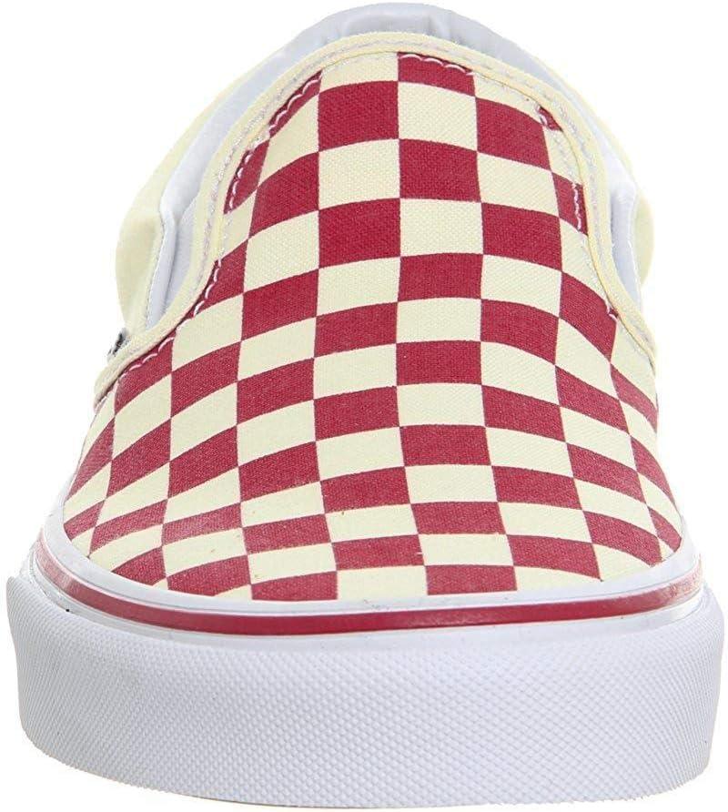 imageVans Womens Asher Adult Low Top SneakersRacing Red Classic White Checkerboard