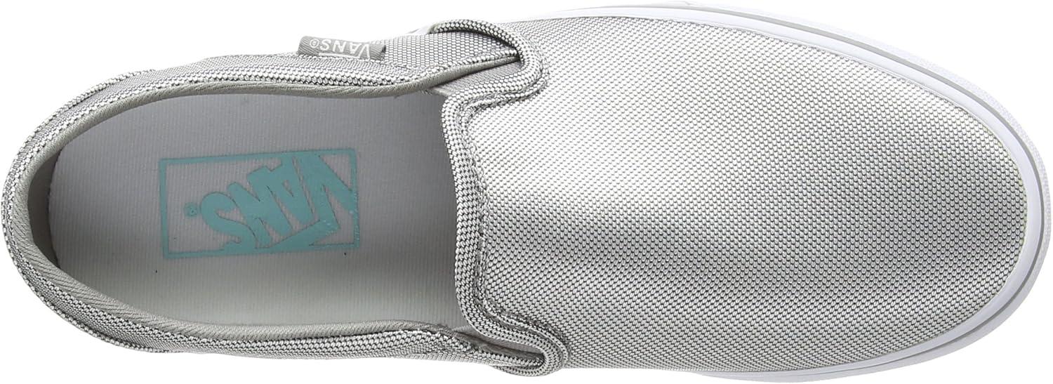 imageVans Womens Asher Adult Low Top SneakersSilver Textile Silver White